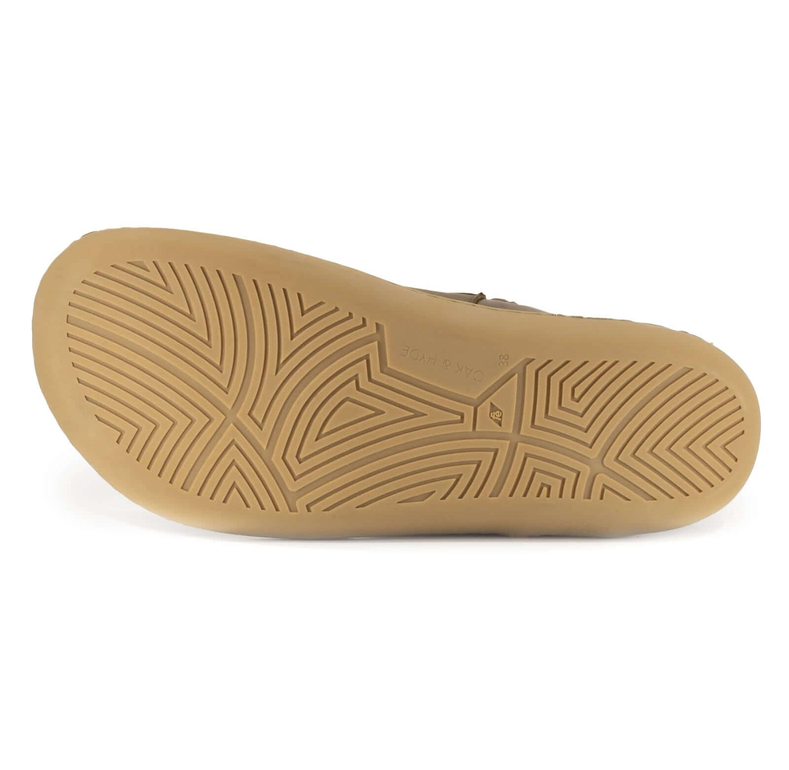 gum barefoot sole with geometric pattern on a white background