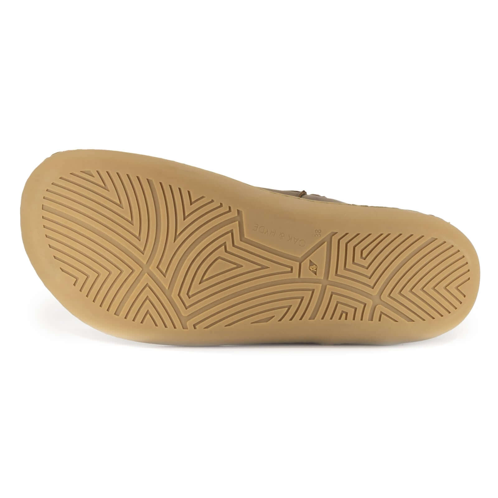 gum barefoot sole with geometric pattern on a white background