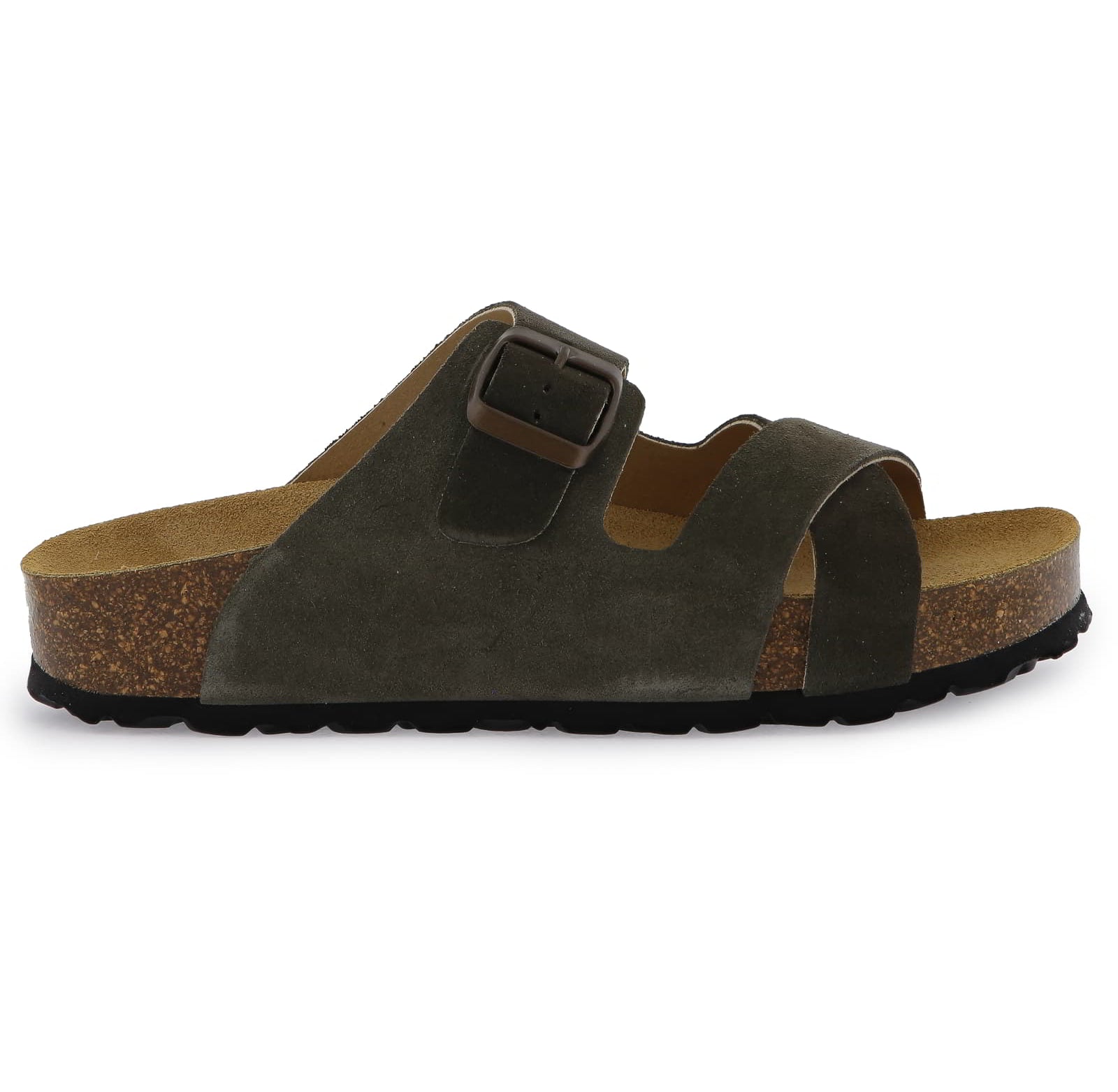 Womens Elche Mid Platform Slide Sandals - Castor