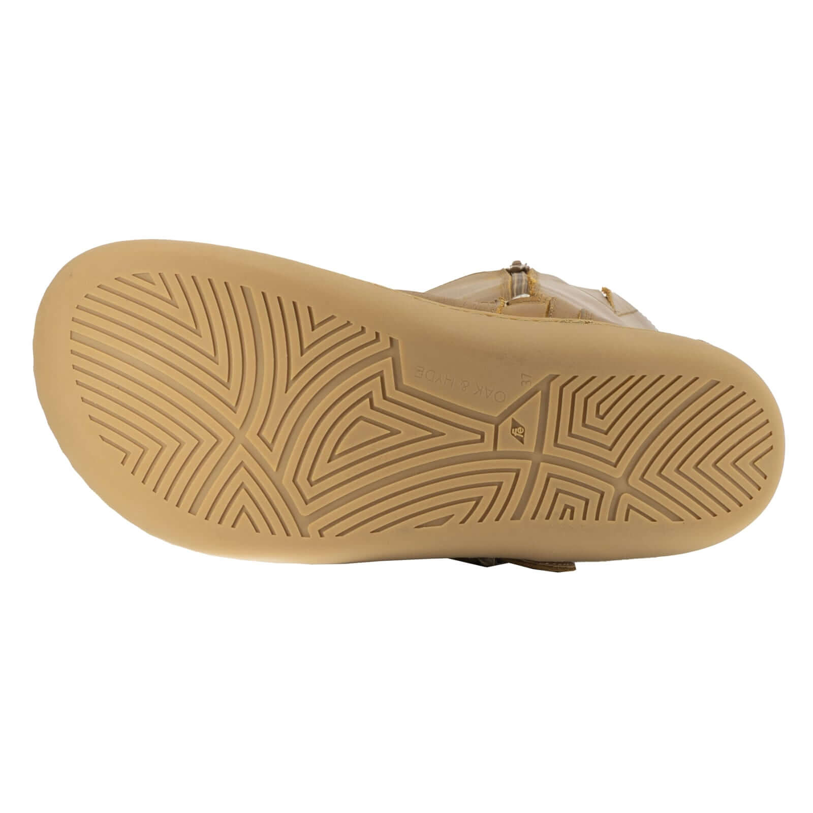 gum colour zero drop outsole on white background