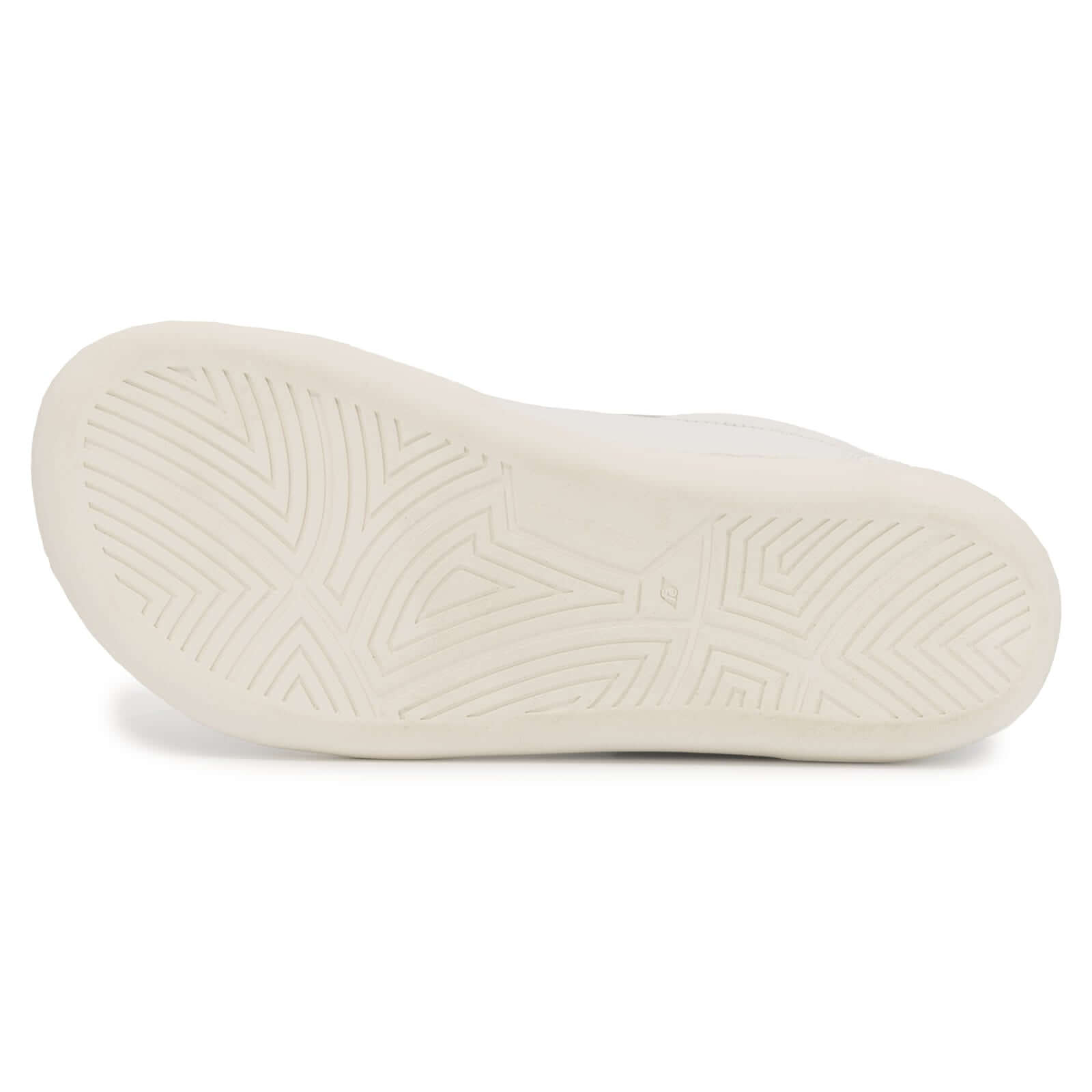 white zero drop outsole of hazel zip showing tread pattern