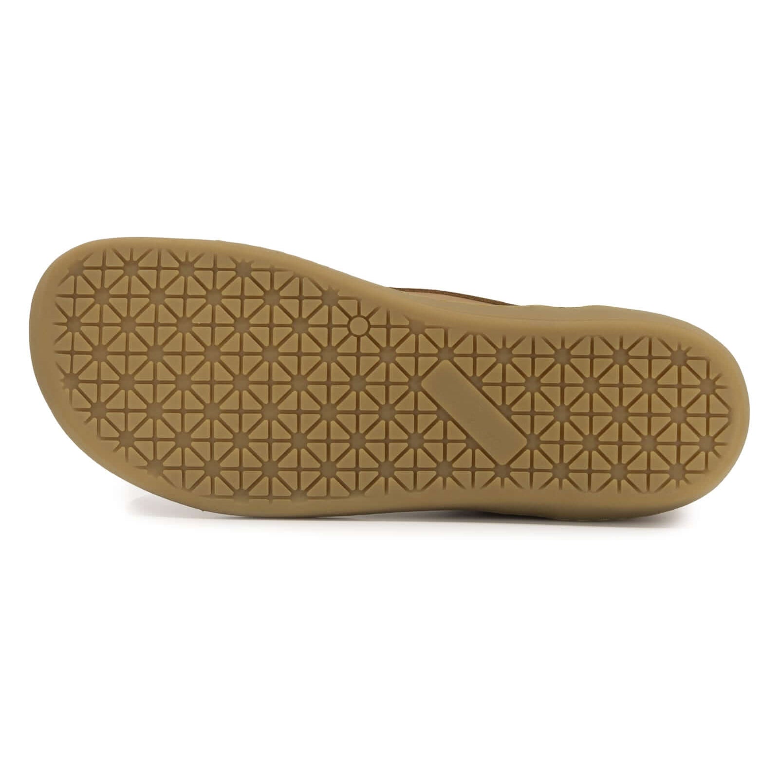 zero drop outsole in gum showing outsole tread on white background