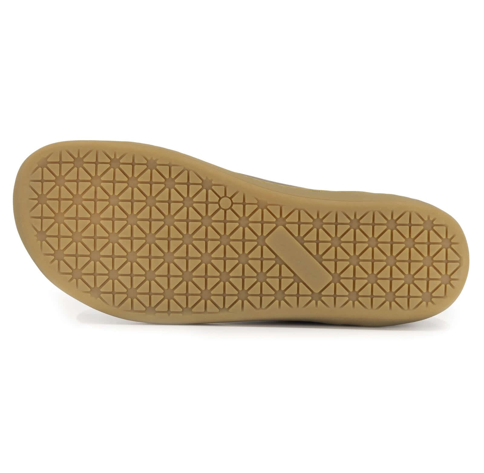 gum coloured zero drop outsole showing tread pattern of spruce boots in brown