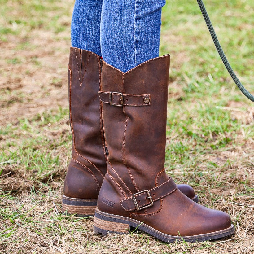 ladies tan leather boots uk