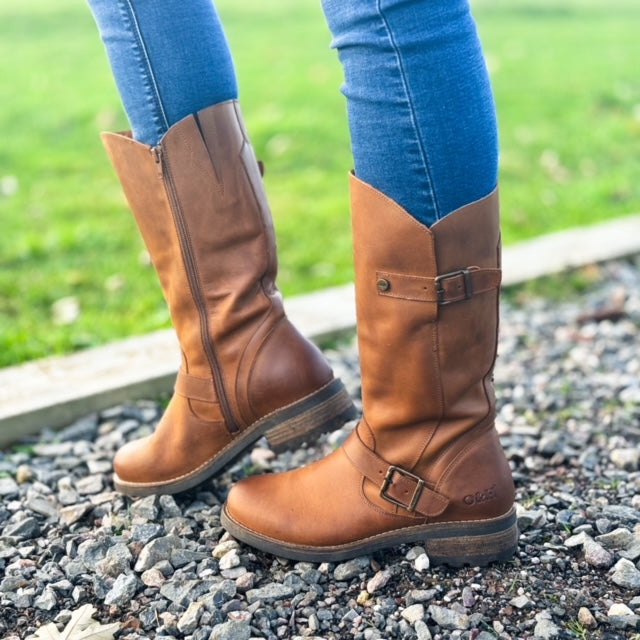 ladies tan leather boots uk
