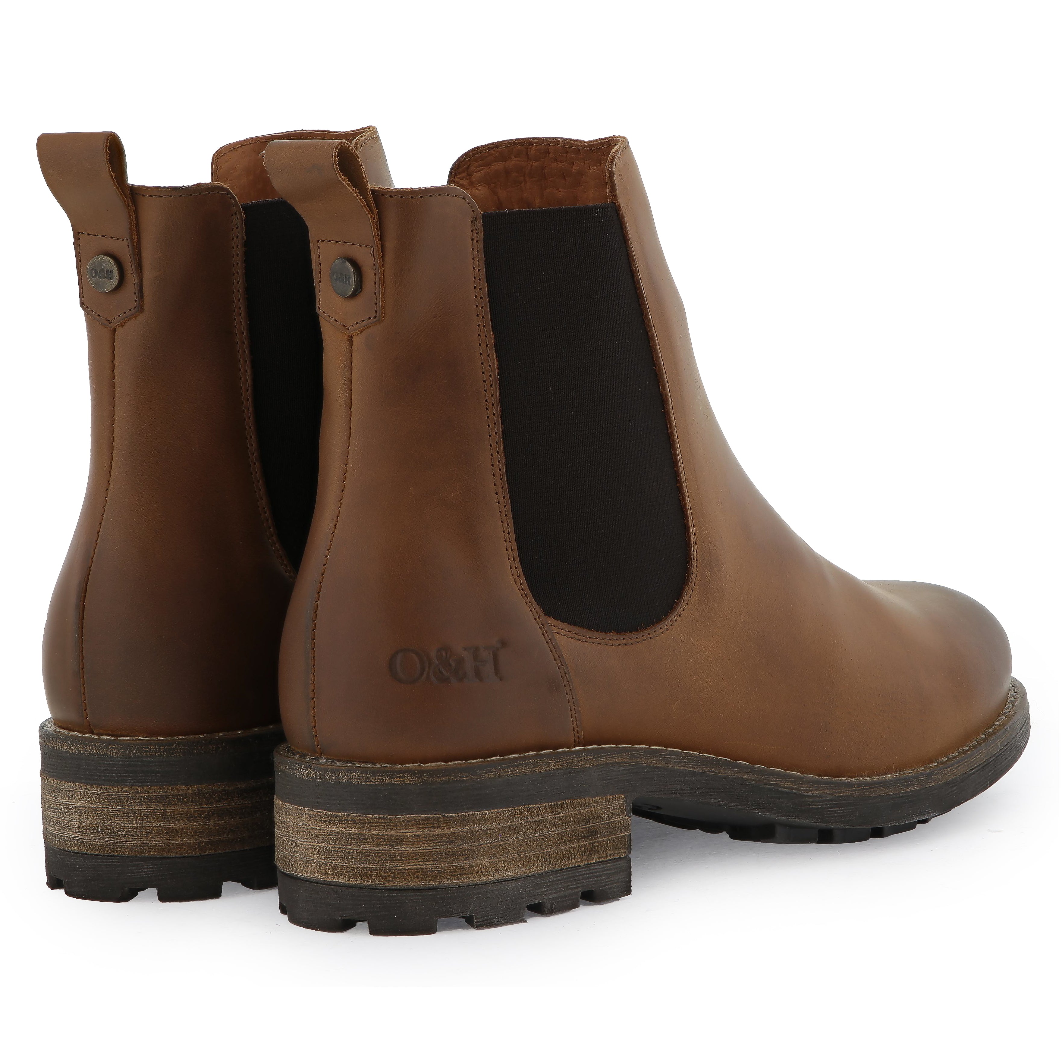 Women s Bridge Chelsea 2 Ankle Boots Tan Cognac