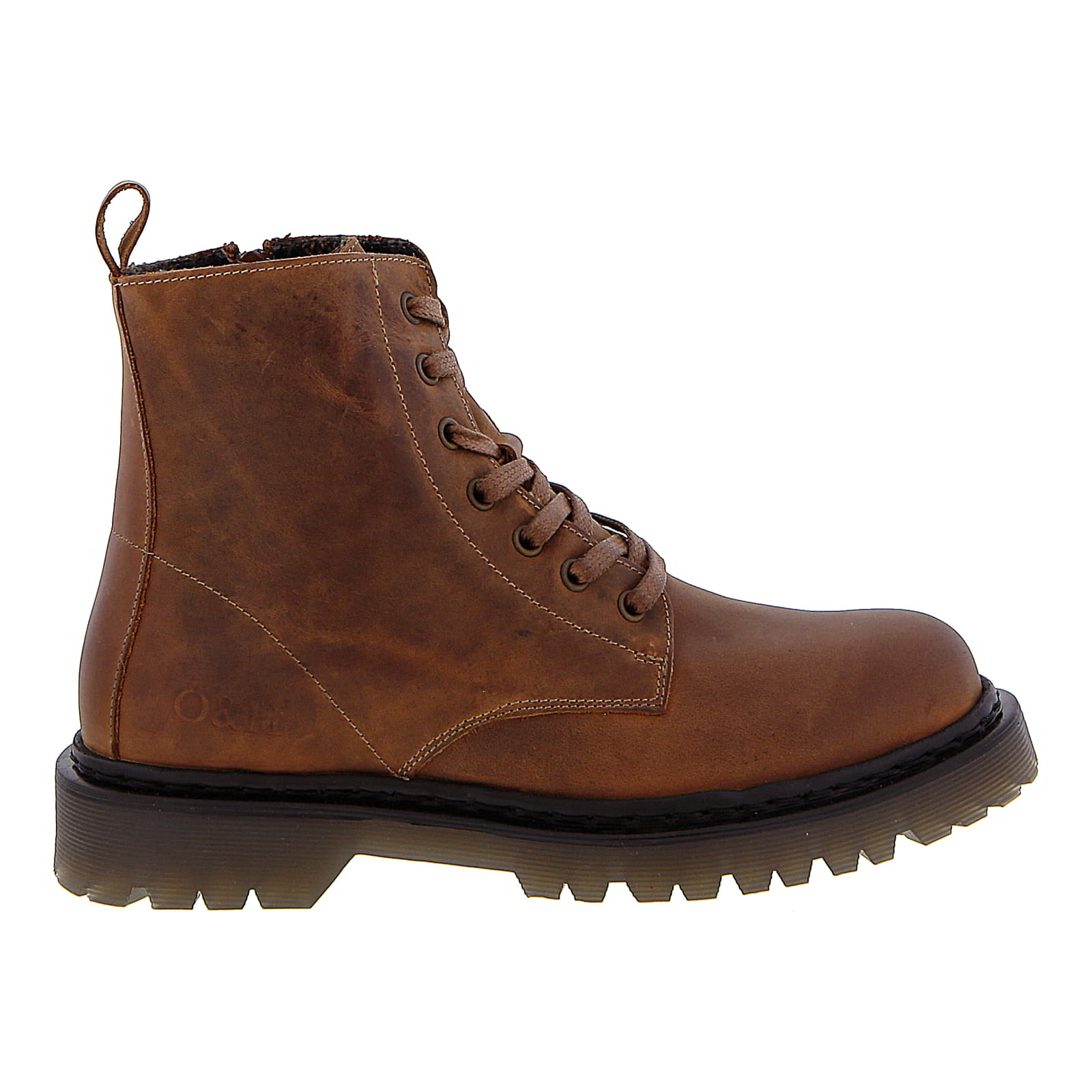 Womens Brixton 7 Leather Ankle Boots - Cesar Cognac