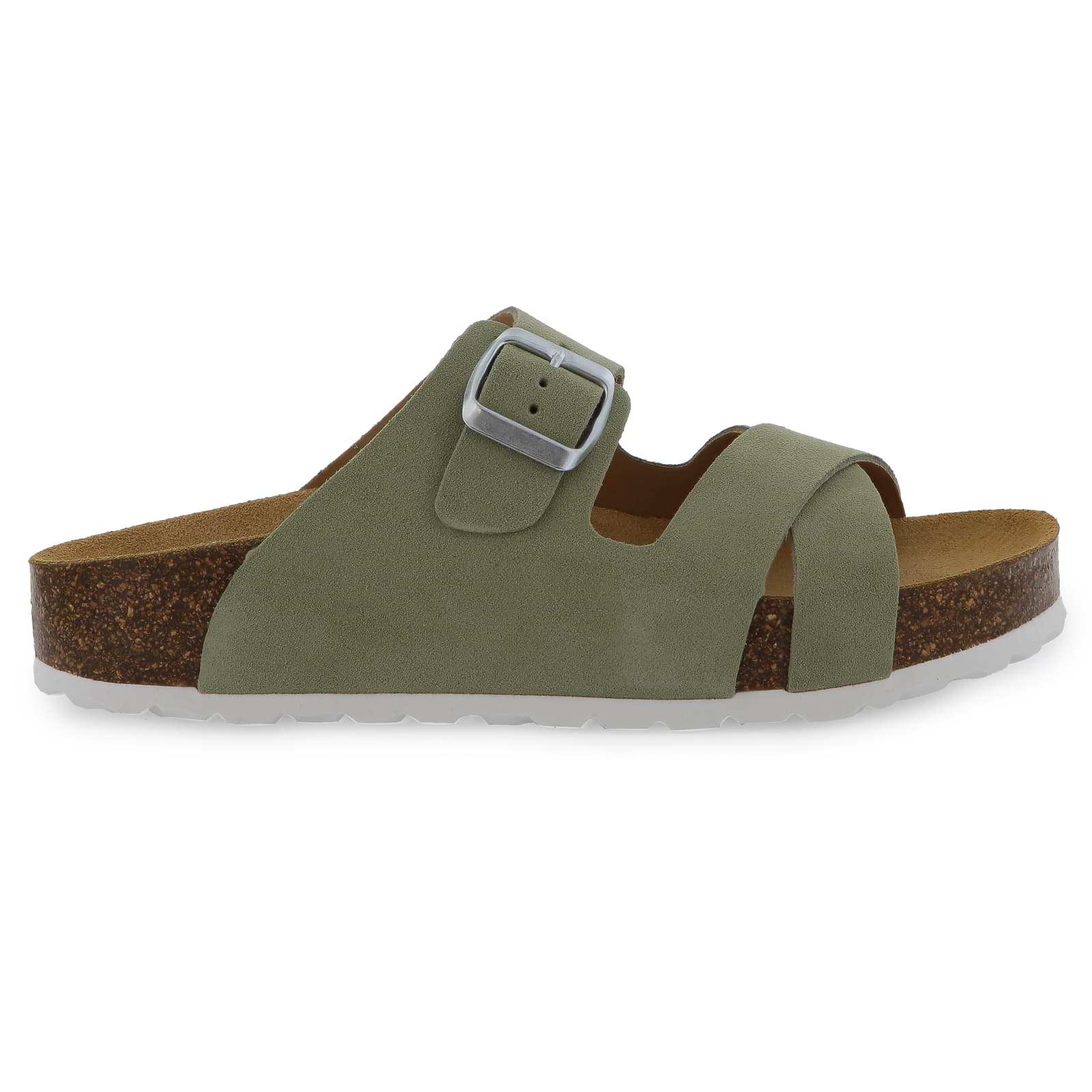 Womens Elche Mid Platform Slide Sandals Mint