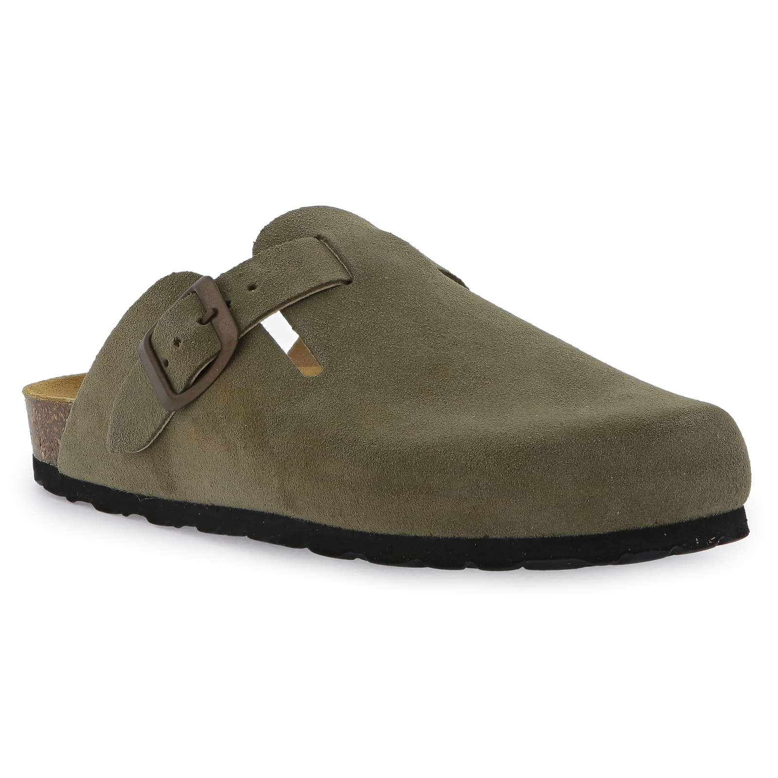 Womens Gibraltar Leather Clogs - Light Khaki