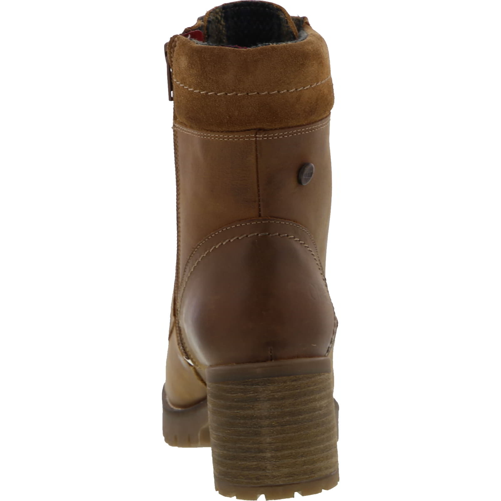 Womens Kensington Leather Ankle Boots - Cognac
