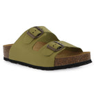 Womens Malaga Mid Platform Slide Sandals - Kiwi