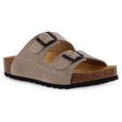 Womens Malaga Mid Platform Slide Sandals - Piedra