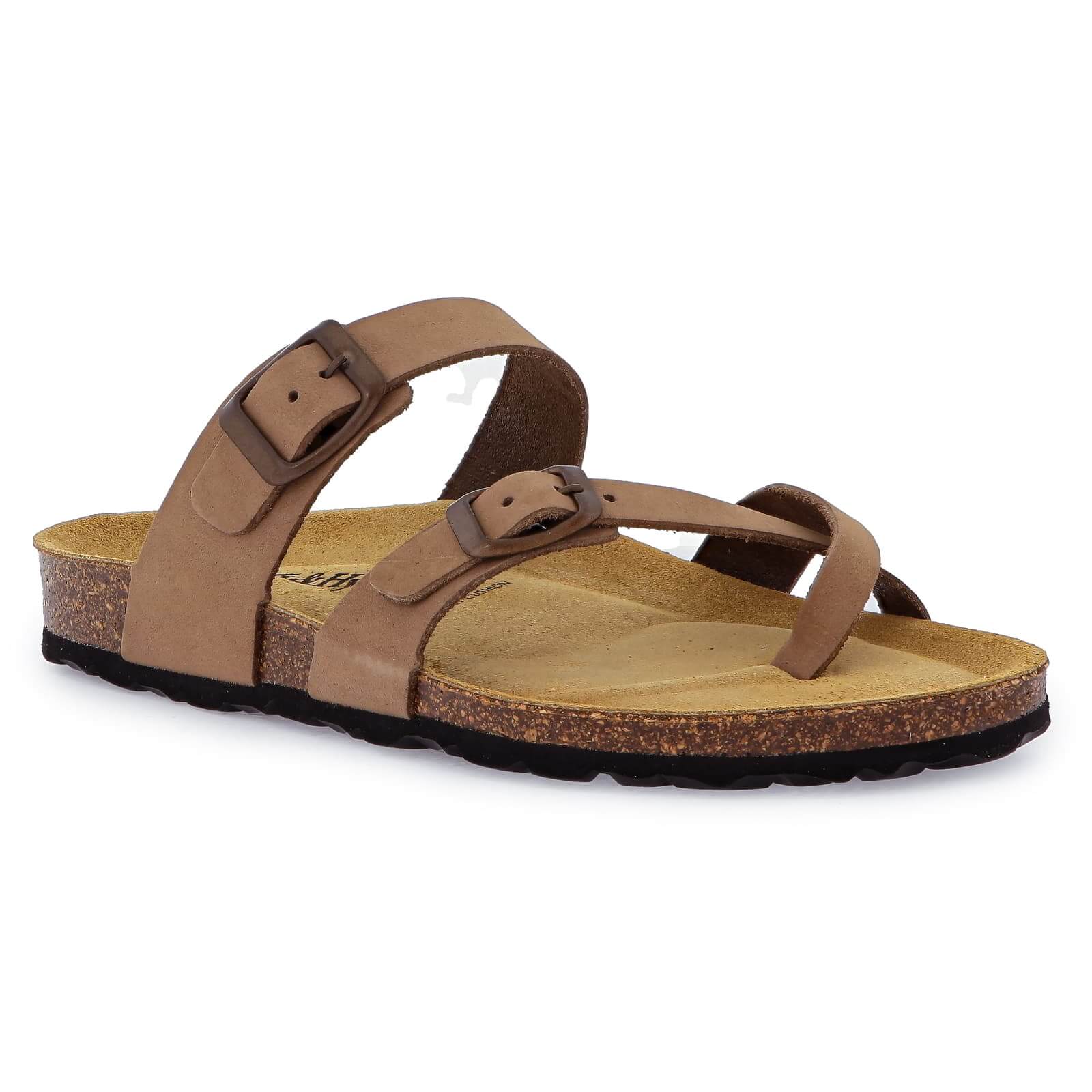 Womens Savannah Toe Post Sandals - Taupe