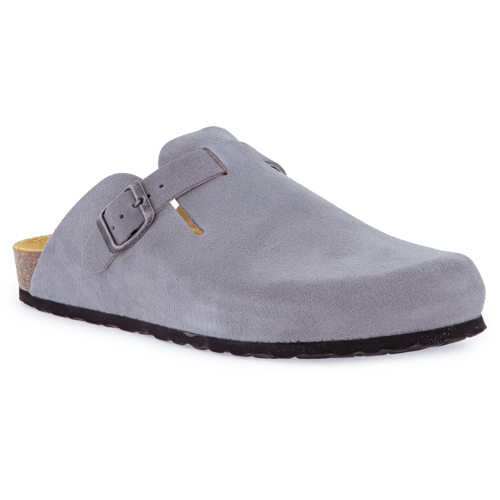 Mens Sir Gibraltar Leather Clogs - Denim