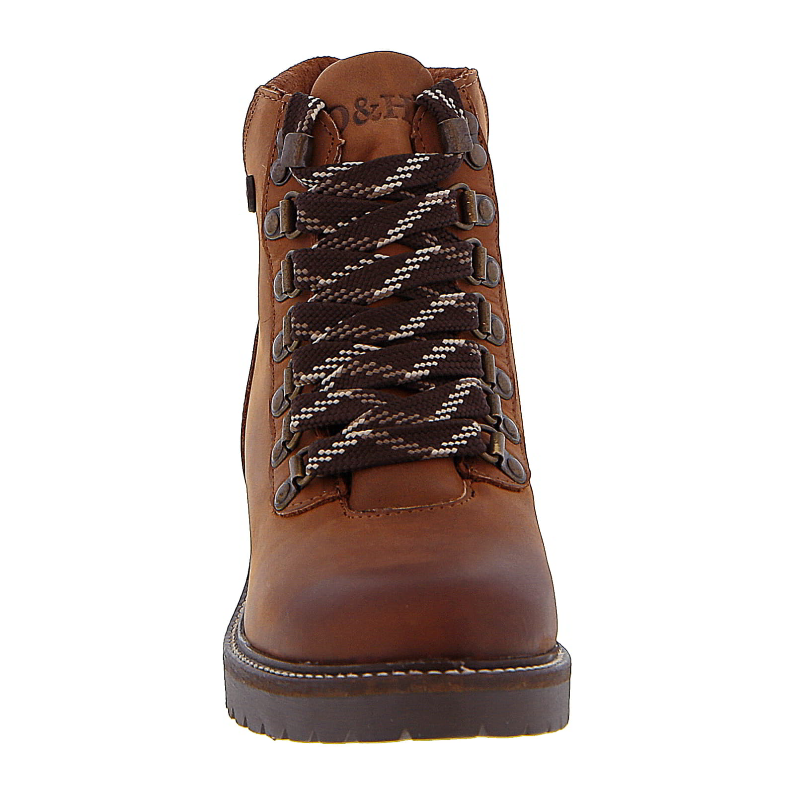 Womens Sierra Nevada Leather Hiker Ankle Boots - Cognac