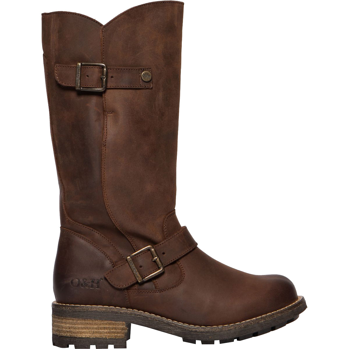 Crest Womens Tall Leather Boots - Brown