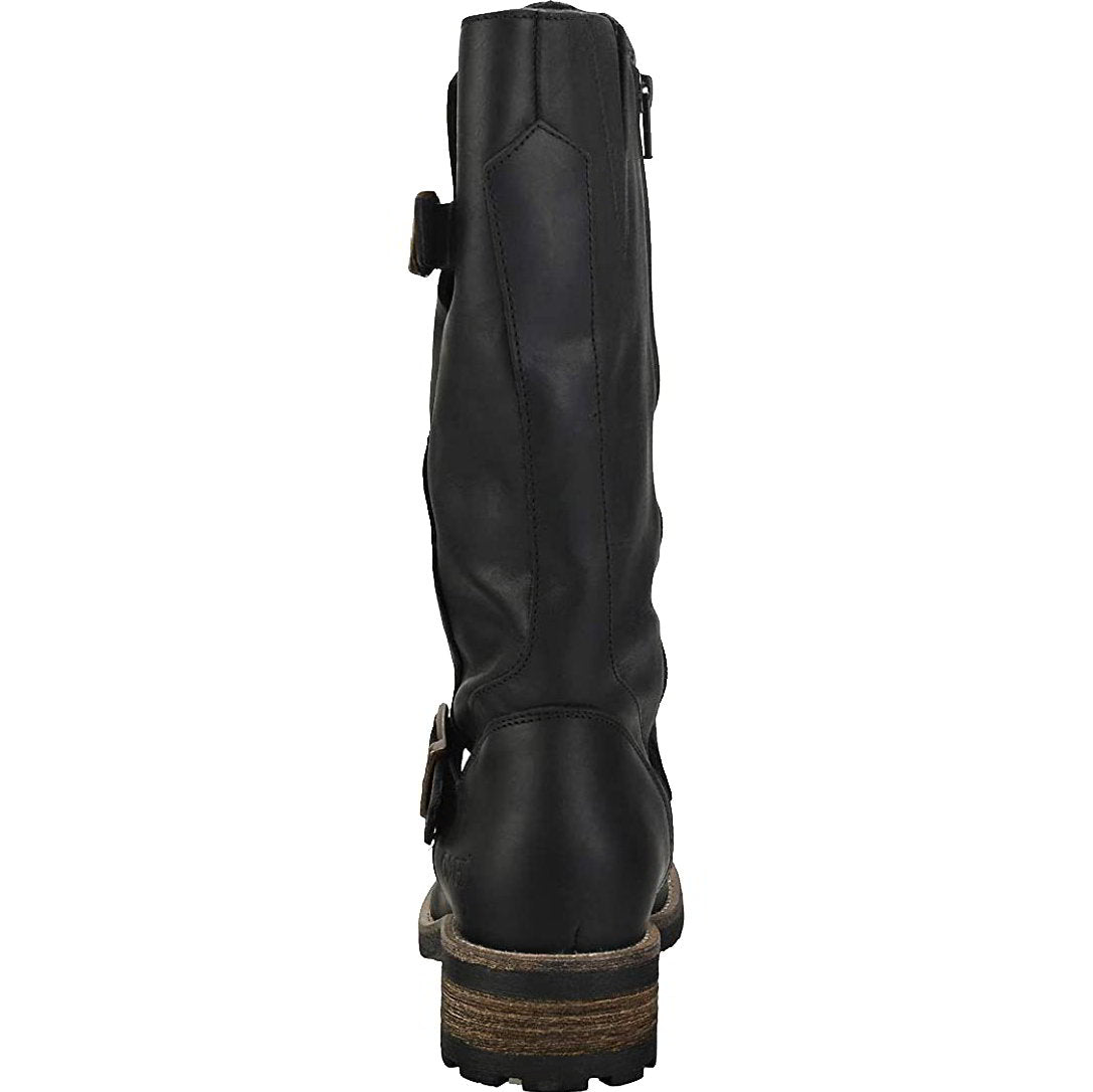 Crest Womens Tall Leather Boots - Black
