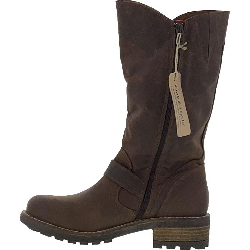 Crest Womens Tall Leather Boots - Brown