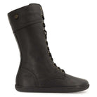 side profile view of beech 12 barefoot boots showing O&H heel logo