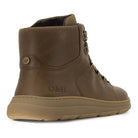 heel view of mens blackthorn barefoot walking boots showing back of heel and sole