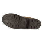 outsole of bridge 12 military boots in brown showing tread pattern