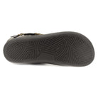 zero drop outsole of black cedar barefoot boots showing tread pattern