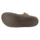 zero drop outsole of dark brown cedar barefoot boots showing tread pattern