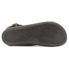 zero drop outsole of black cedar demi barefoot boots showing tread pattern