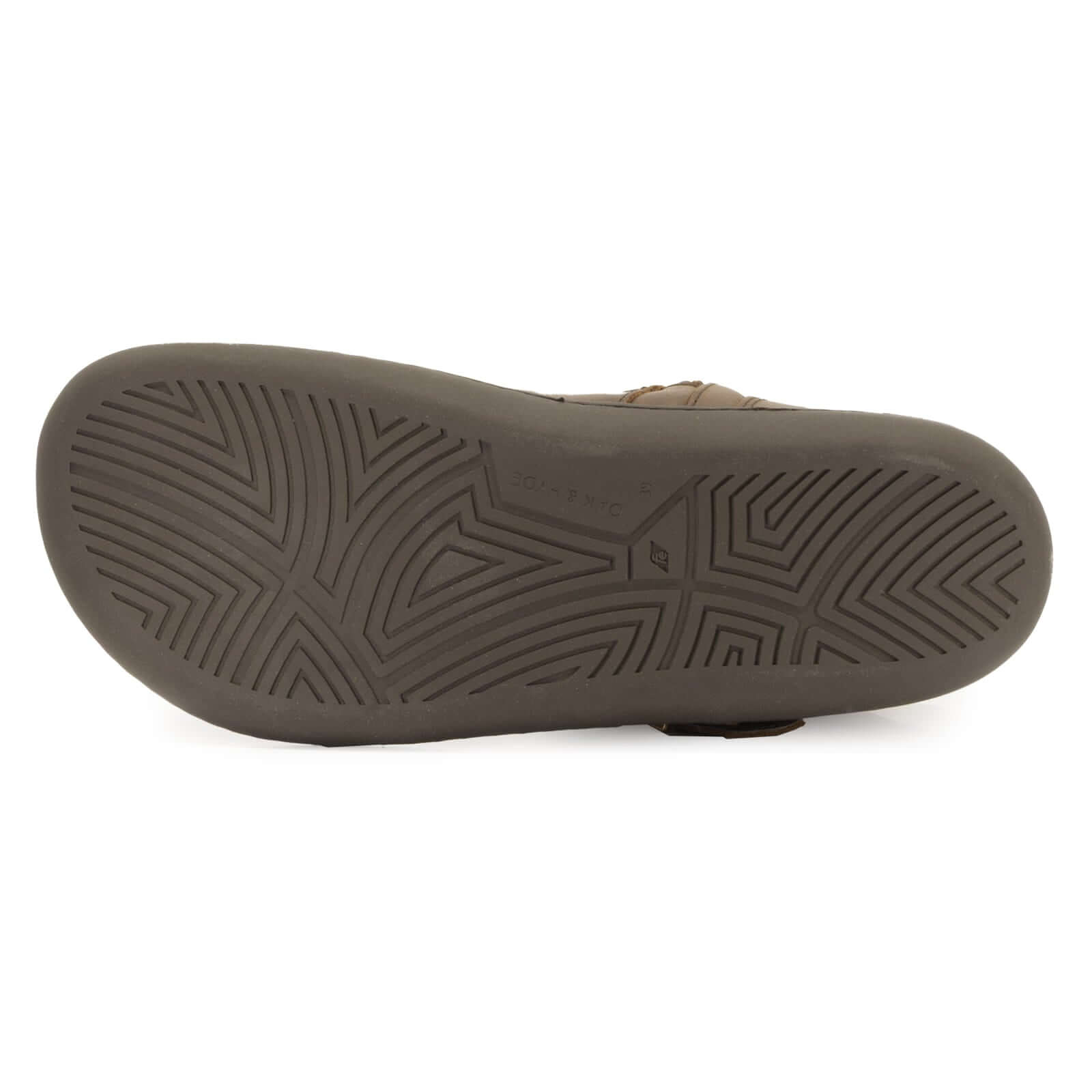 zero drop outsole of cedar demi barefoot boots showing tread pattern