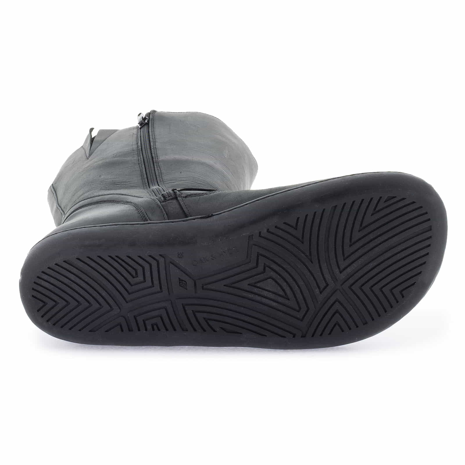 black zero drop outsole on white background