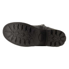Outsole of black Crest 2 tall boots showing tread pattern