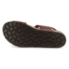 outsole of red oak & hyde daisy sandals showing textured tread pattern