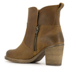 full angled inside image of Eastside 2 boots in tan showing twin zip and heel pull tab
