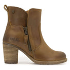 side profile of Eastside 2 western boots in tan showing outside zip