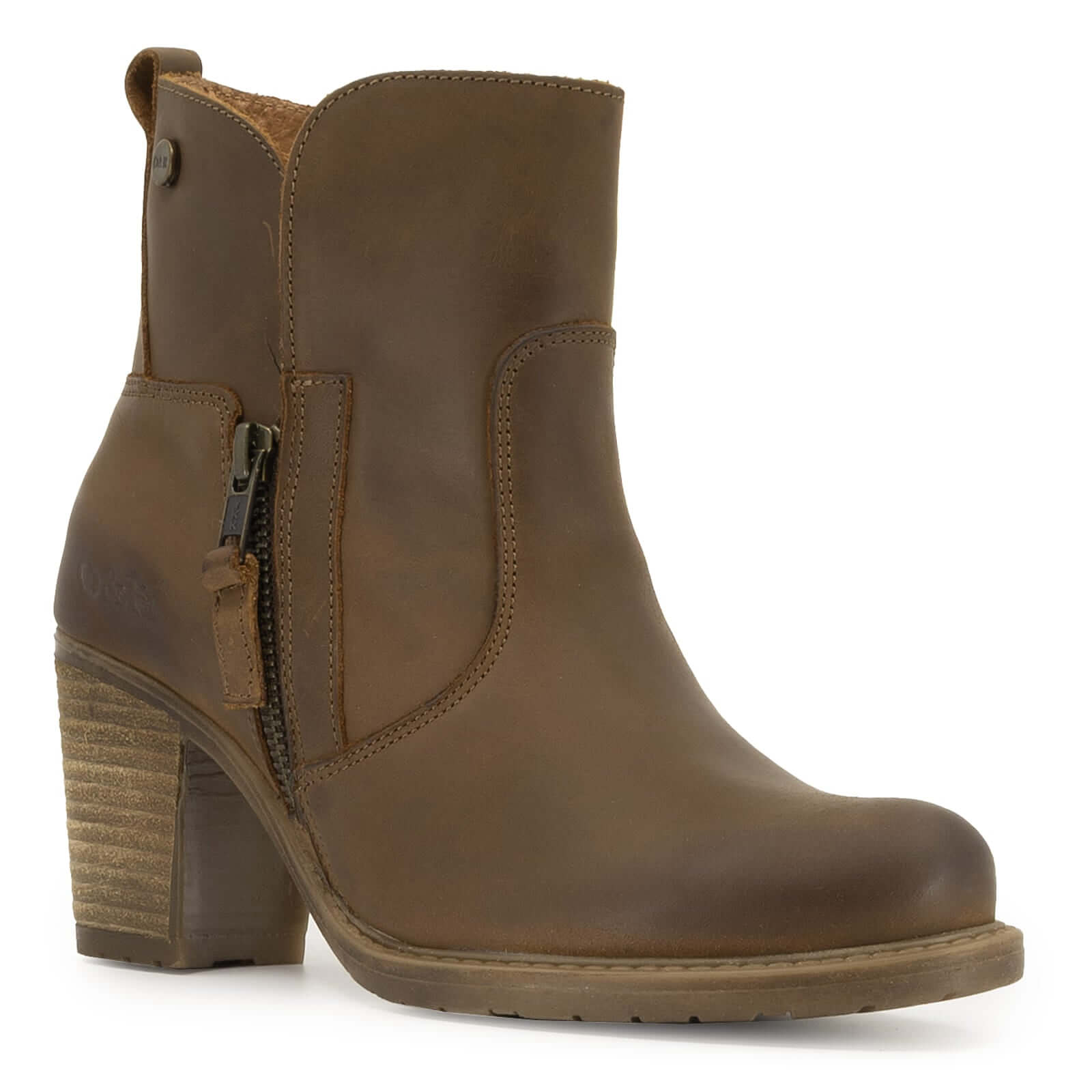 angled view of Eastside 2 western boots showing toe shape and zip