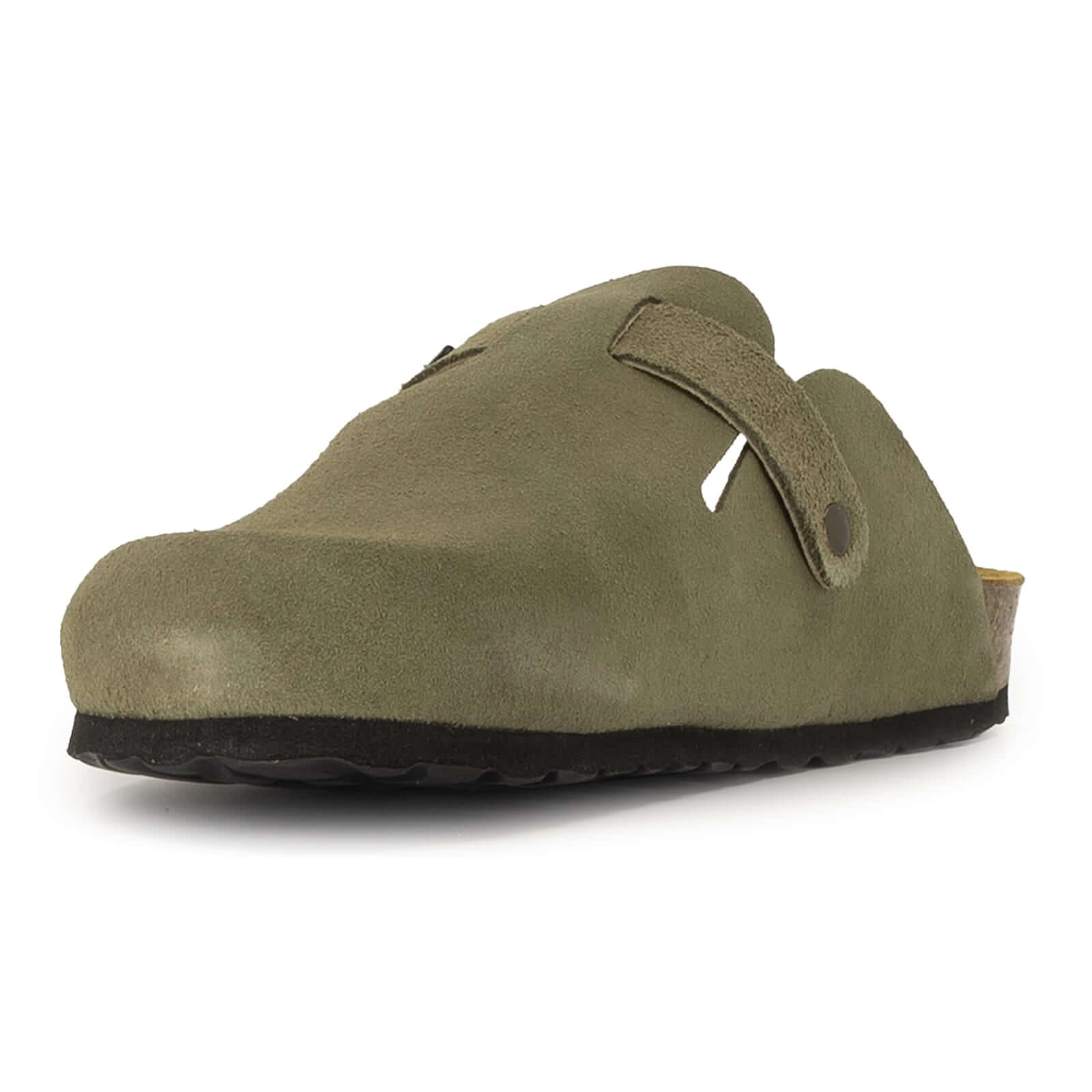 Oak & Hyde Gibraltar 2 Women's Suede Leather Clogs Khaki