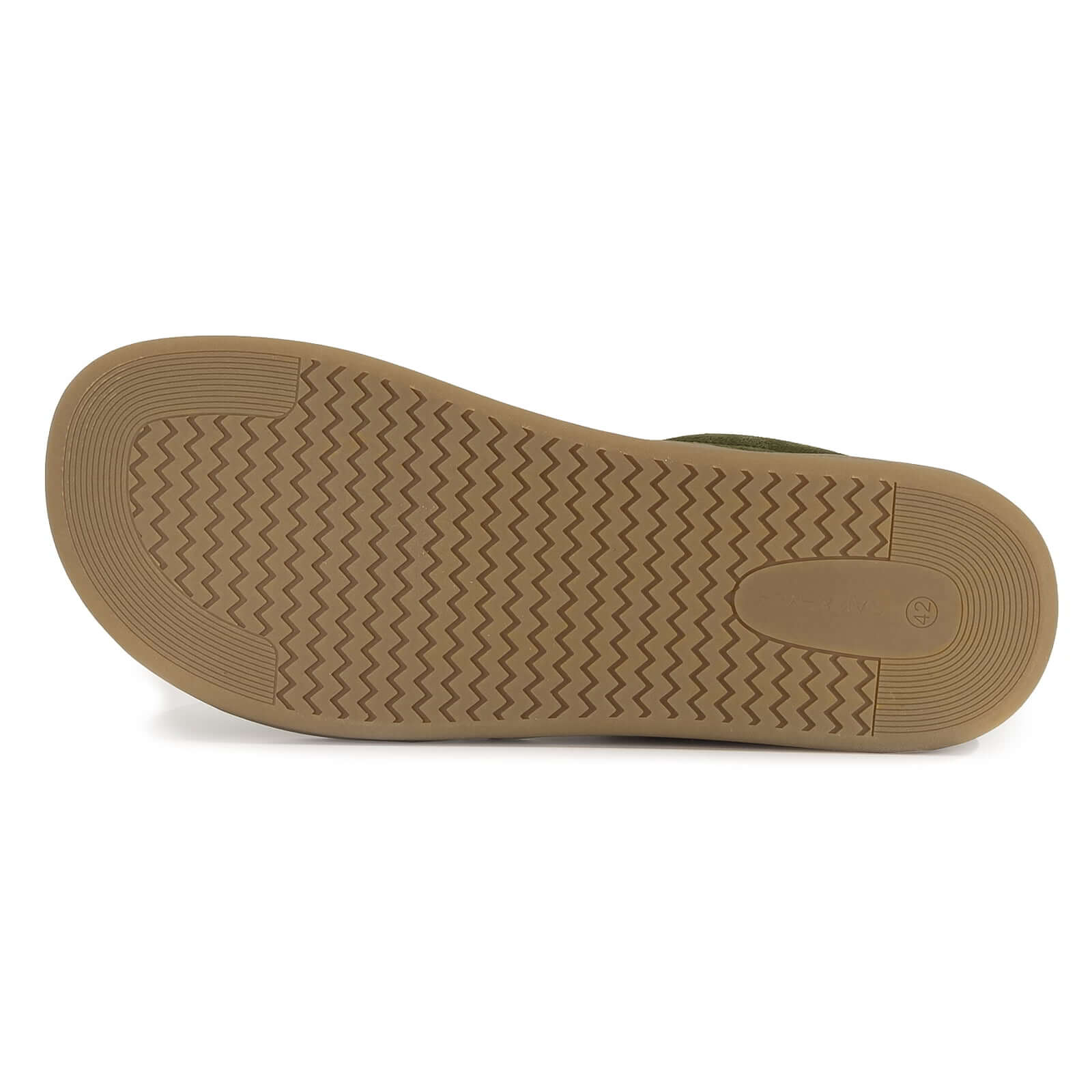 zero drop outsole of mens larch barefoot trainers showing tread pattern