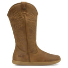 Brown leather cowboy boot with 'O&H' branding on a white background