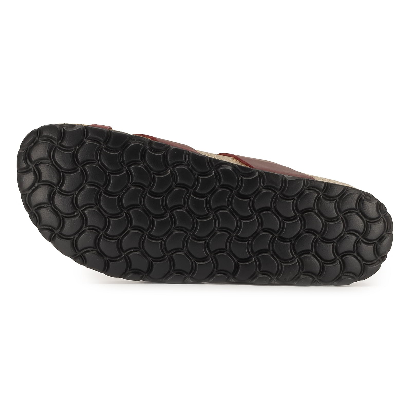 outsole of red oak & hyde savannah 2 sandals showing textured tread pattern