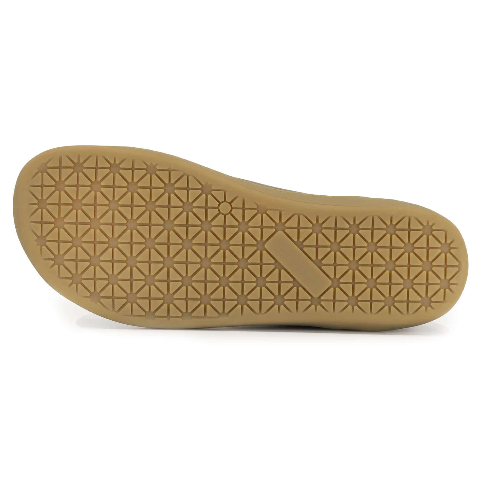 gum coloured zero drop outsole showing tread pattern of spruce boots in brown