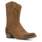 angled side view of texan lo cowboy boots showing pointed toe