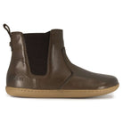 brown oak & hyde chelsea boots side profile with elastic panel