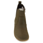 birds eye view of willow zip in khaki showing toe box shape
