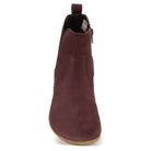 birds eye view of the willow zip in wine showing the toe box shape