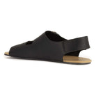 side view of black oak & hyde wisteria barefoot sandals showing minimalist profile and flexible sole