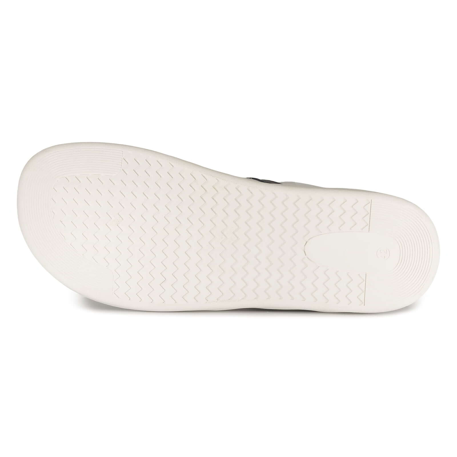 zero drop outsole of mens larch barefoot trainers showing tread pattern