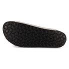 outsole of white oak & hyde malaga adjustable sandals showing textured tread pattern
